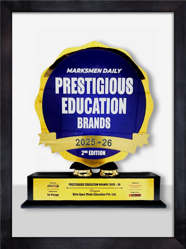 Prestigious Education Brands – Marksmen Daily, awarded to Birla Open Minds